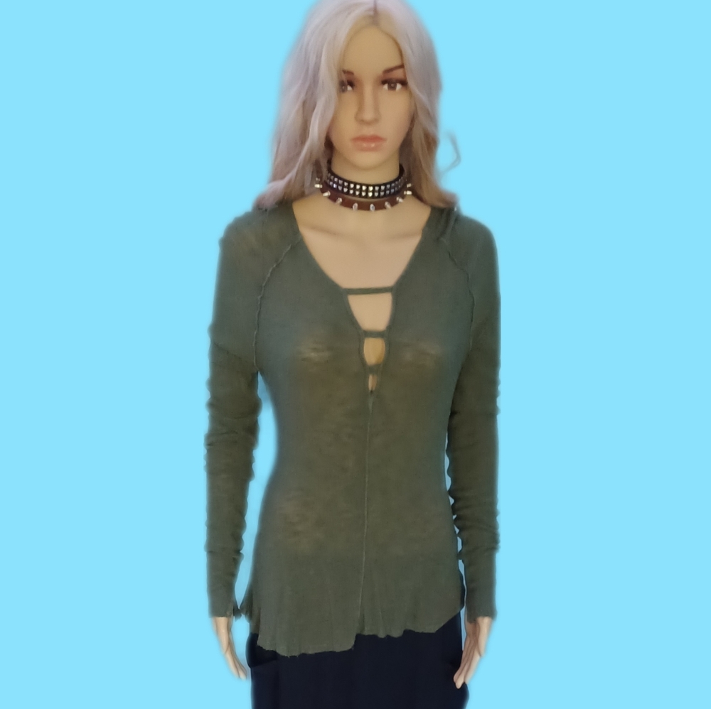 💙Intimately Free people L cut-out tunic top - Picture 2 of 8